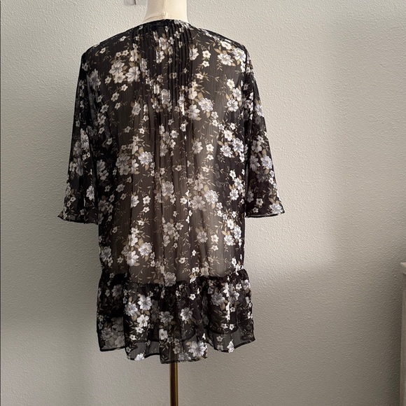 American Eagle Floral Sheer Cardigan | XS/S Boho Kimono - Picture 2 of 8